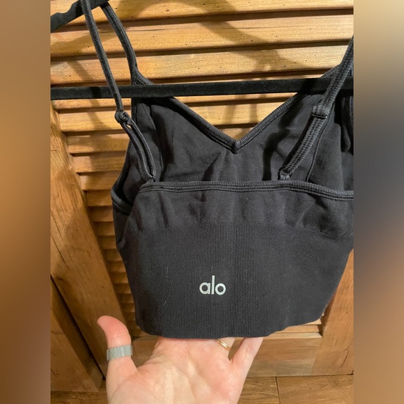Alo Yoga Sports Bra Black - Picture 3 of 5